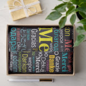 Bedankt in vele talen Tissue Tissuepapier (Geschenk)