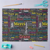 Bedankt in vele talen Tissue Tissuepapier (Craft)