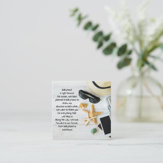 Bedankt Informatiekaartje (Staand voorkant)