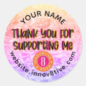 Bedankt Innov8tive Posh label (Voorkant)