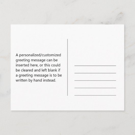 "Bedankt!" + Insect, Flowers Briefkaart (Achterkant)