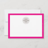 BEDANKT INSERT modern casual biro business roze (Achterkant)