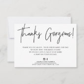 BEDANKT INSERT modern casual biro business zwart (Voorkant)