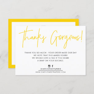 BEDANKT INSERT moderne schattige biro business gee