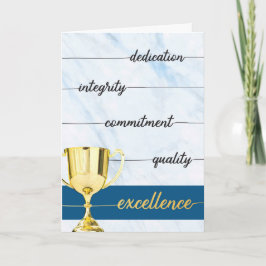 Bedankt - Integriteit, engagement, excellentie