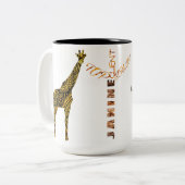 Bedankt Janine Tweekleurige Koffiemok (Voorkant links)