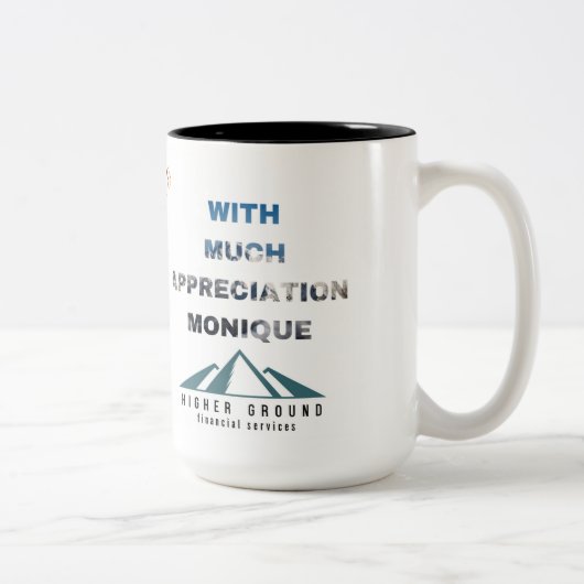 Bedankt Janine Tweekleurige Koffiemok (Rechts)