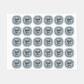 Bedankt, je bedrijf is onze gelukkige sticker. labels (Vel)