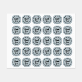 Bedankt, je bedrijf is onze gelukkige sticker. labels