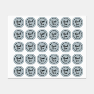 Bedankt, je bedrijf is onze gelukkige sticker. labels