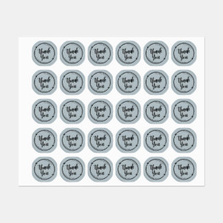 Bedankt, je bedrijf is onze gelukkige sticker. labels