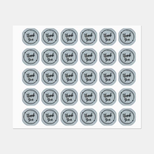 Bedankt, je bedrijf is onze gelukkige sticker. labels (Vel)