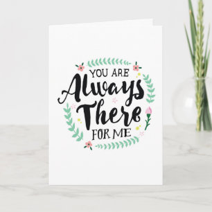 Bedankt - Je bent er altijd voor mij