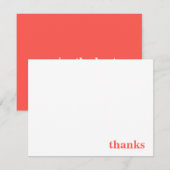 Bedankt Je bent het beste in koraal (Voorkant / Achterkant)