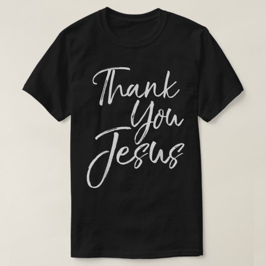 Bedankt Jezus Amen  Christelijk T-shirt (Design voorkant)