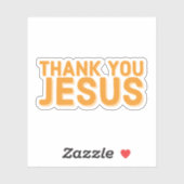 Bedankt Jezus Faith Sticker (Vel)