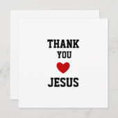 Bedankt Jezus | Modern Christelijk geloof (Voorkant / Achterkant)