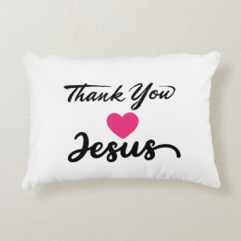 Bedankt Jezus | Modern Christelijk geloof Accent Kussen