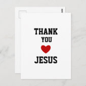Bedankt Jezus | Modern Christelijk geloof Briefkaart (Voorkant / Achterkant)