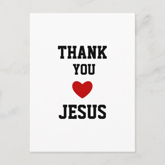 Bedankt Jezus | Modern Christelijk geloof Briefkaart (Voorkant)