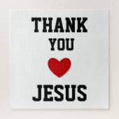 Bedankt Jezus | Modern Christelijk geloof Legpuzzel (Verticaal)