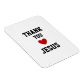 Bedankt Jezus | Modern Christelijk geloof Magneet (Rechterzijde)