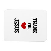 Bedankt Jezus | Modern Christelijk geloof Magneet (Horizontaal)