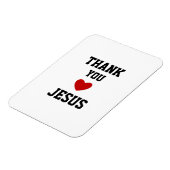 Bedankt Jezus | Modern Christelijk geloof Magneet (Linkerzijde)