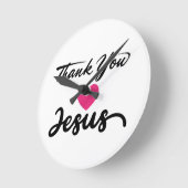 Bedankt Jezus | Modern Christelijk geloof Ronde Klok (Hoek)