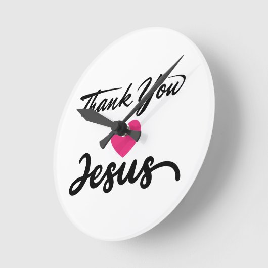 Bedankt Jezus | Modern Christelijk geloof Ronde Klok (Hoek)