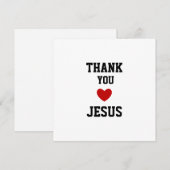 Bedankt Jezus | Modern Christelijk geloof Save The Date (Voorkant / Achterkant)