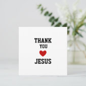 Bedankt Jezus | Modern Christelijk geloof Save The Date (Staand voorkant)