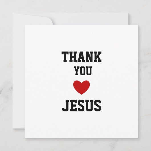 Bedankt Jezus | Modern Christelijk geloof Save The Date (Voorkant)