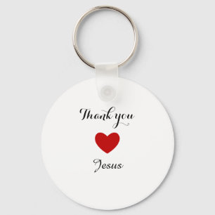 Bedankt Jezus Modern Christelijk geloof Sleutelhanger