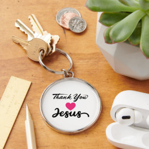 Bedankt Jezus Modern Christelijk geloof Sleutelhanger