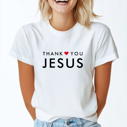 Bedankt Jezus | Modern Christelijk geloof T-shirt