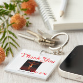 Bedankt Jezus op het kruisje Sleutelhanger (Voorkant Rechts)