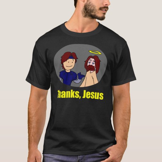 Bedankt, Jezus. T-shirt (Voorkant)