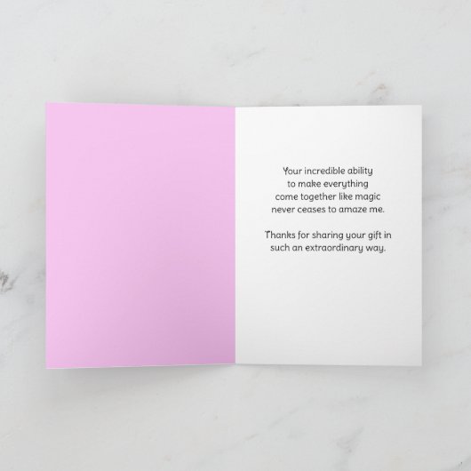 Bedankt, jij bent de Hostess met de Mostess Dank Bedankkaart (Binnen)