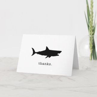 Bedankt. Jij bent Jawsome. Shark Thank You Card Kaart