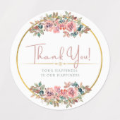 Bedankt jij, je geluk is onze geluksklas labels (Design 1)