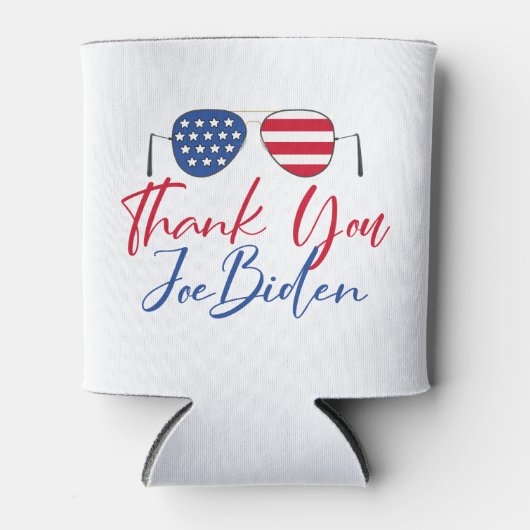 Bedankt Joe Biden Herdenkingsdemocraat Blikjeskoeler (Voorkant)