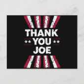 Bedankt Joe President Biden Briefkaart (Voorkant)