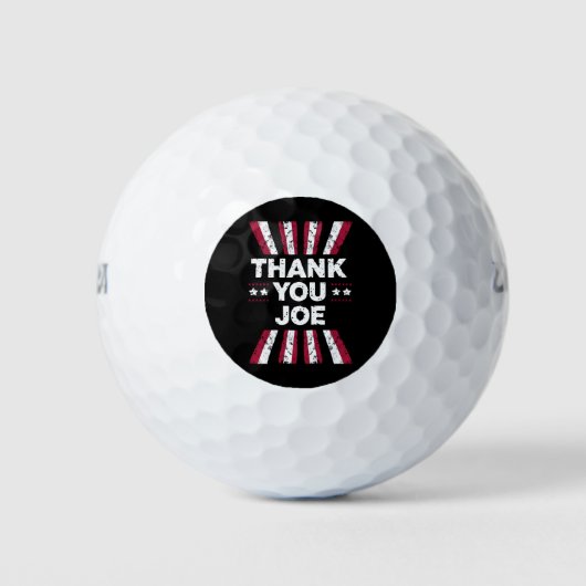 Bedankt Joe President Biden Golfballen (Voorkant)