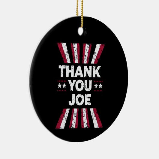 Bedankt Joe President Biden Keramisch Ornament (Rechts)