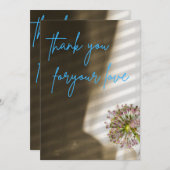 bedankt kaart (Voorkant / Achterkant)