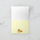 Bedankt kaart Duchound Yellow (Binnen)