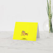 Bedankt kaart Duchound Yellow (Achterkant)