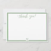 Bedankt kaart (Hunter Green) (Voorkant)