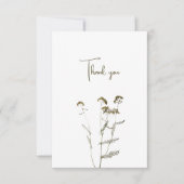 Bedankt kaart met wilde bloemen (Voorkant)